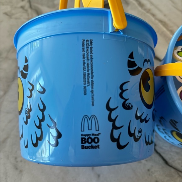 🎃2024 McDONALD'S Halloween Pail Boo Toy Buckets HAPPY MEAL Set Of 2 - Picture 6 of 8